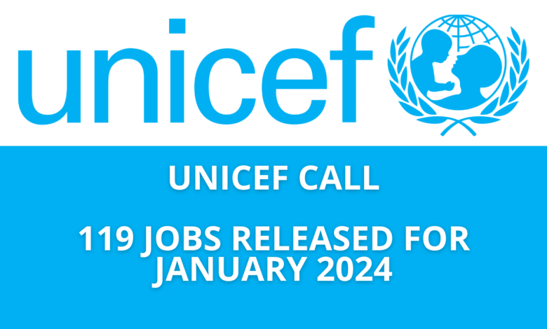 UNICEF Call: 119 Jobs Released for January 2024 | Apply Now