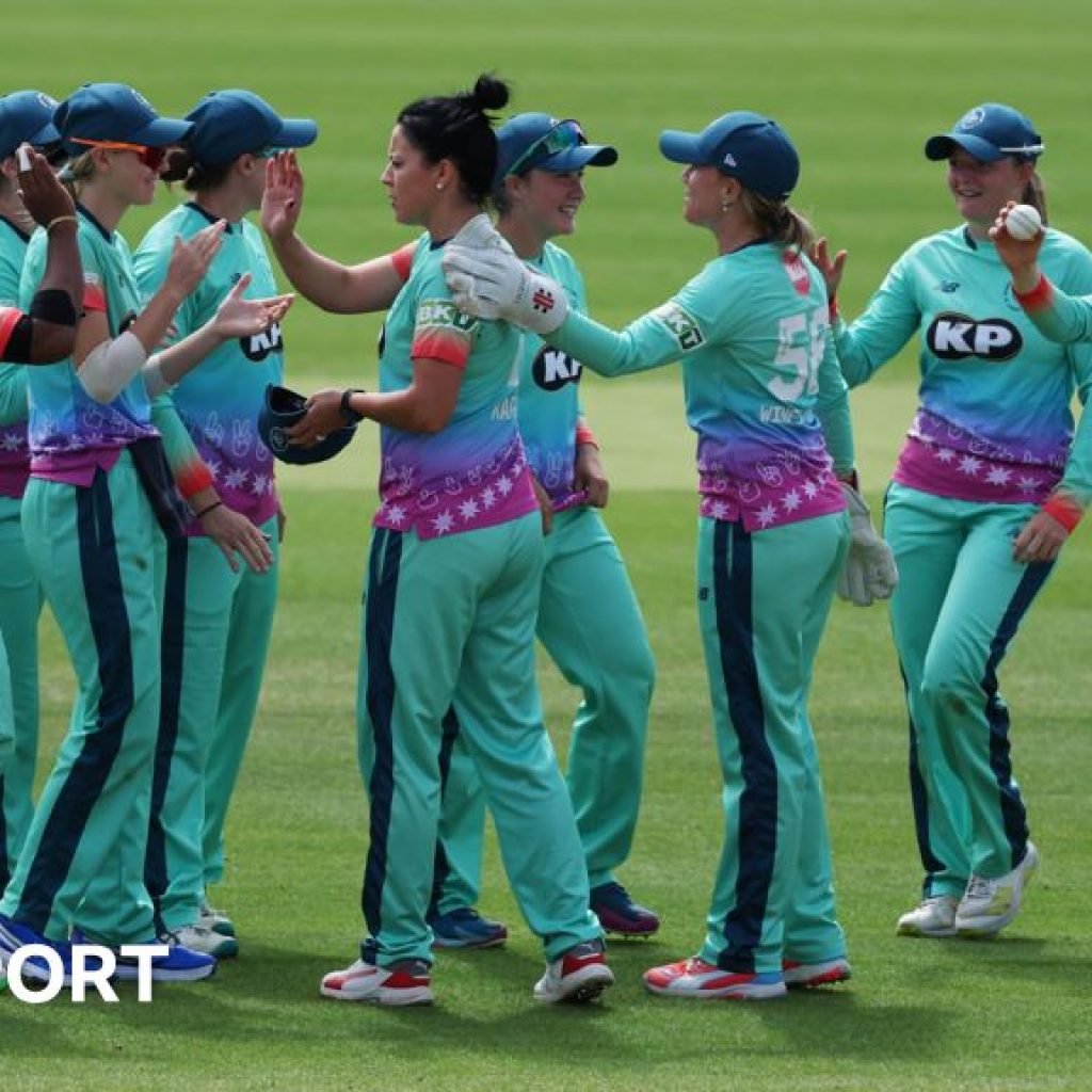 Oval Invincibles celebrate a wicket