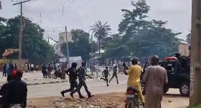 August 1 protest: Tension as police fire tear gas at protesters in Bauchi